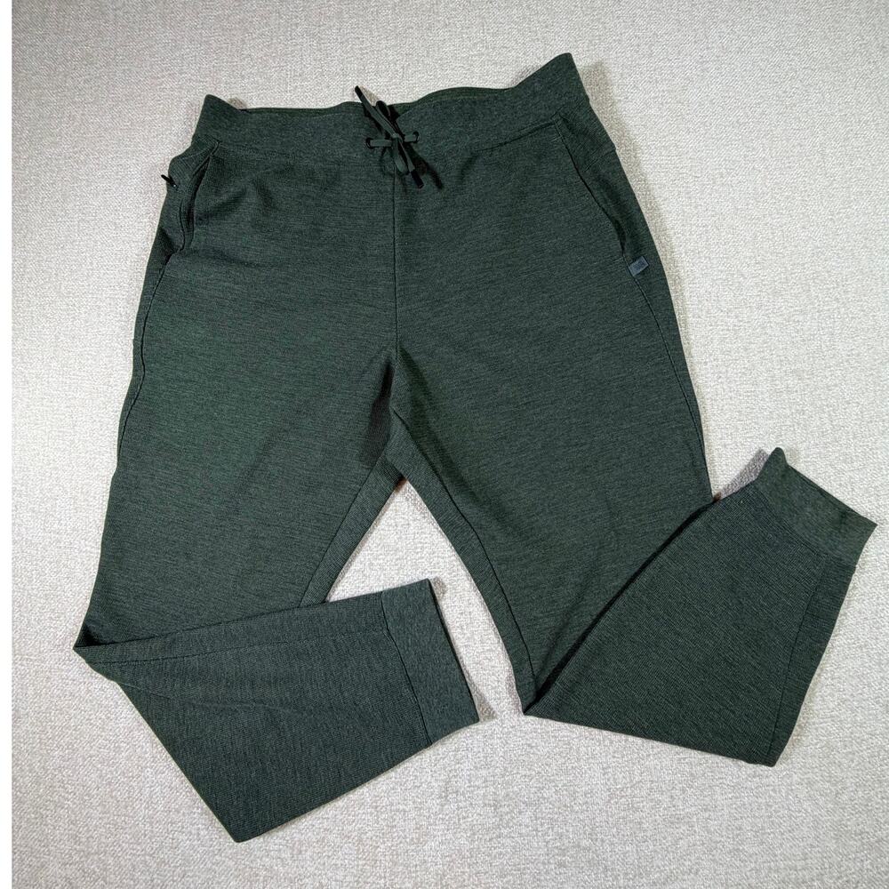 VRST Men Large Green Athletic  Jogger Pants Stretch Performance Casual Fit
